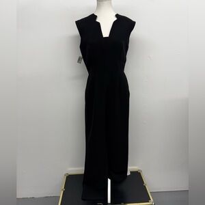 Tahari Black Sleeveless Jumpsuit